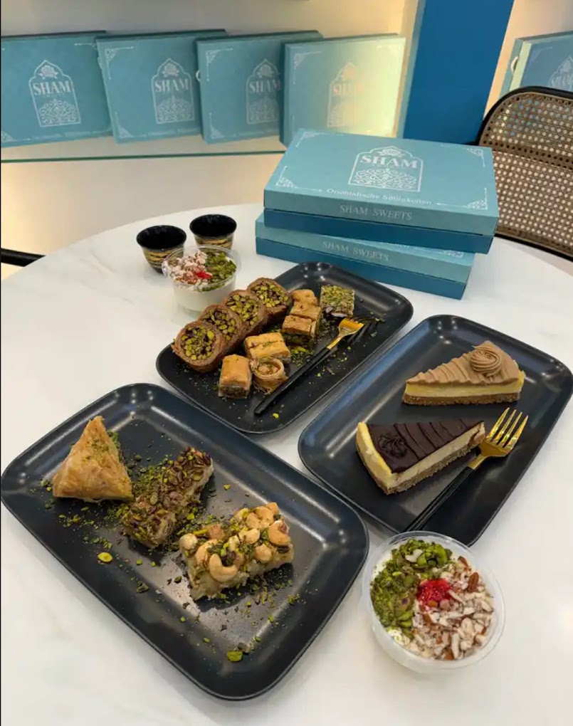 Frische Baklawa und orientalische Süßwaren